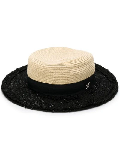 KARL LAGERFELD FLAT BRIM HAT - 黑色