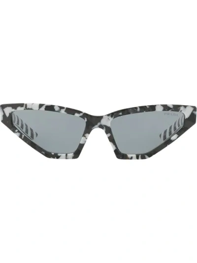 Shop Prada Disguise Camouflage Sunglasses In Black