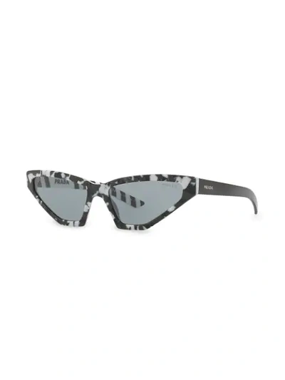 Shop Prada Disguise Camouflage Sunglasses In Black