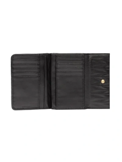 Shop Miu Miu Matelassé Wallet In Black