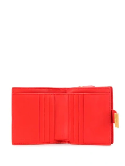 Shop Bottega Veneta Intrecciato French Wallet In Orange