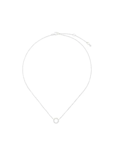 Shop Astley Clarke Beaded Stilla Arc Necklace In Silver