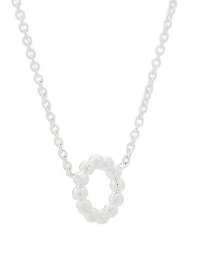 Shop Astley Clarke Beaded Stilla Arc Necklace In Silver