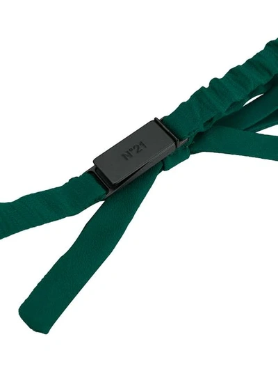 Shop N°21 Bow Detail Belt In Green