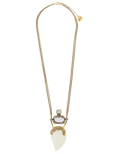 Shop Camila Klein Strass Embellished Necklace In Metallic