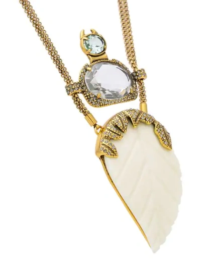 Shop Camila Klein Strass Embellished Necklace In Metallic