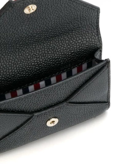 Thom Browne Envelope Card Holder In Black