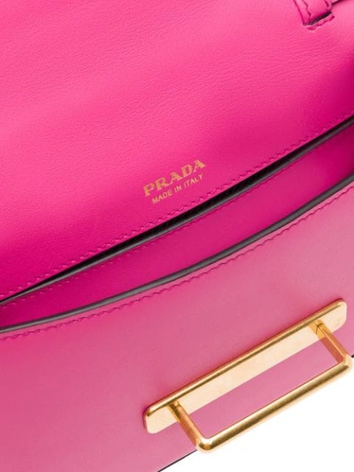 Shop Prada Cahier Belt Bag In Pink