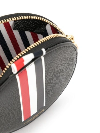 Shop Thom Browne Round Coin Purse In Black