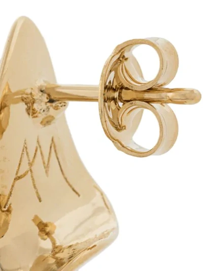 Shop Annelise Michelson Extra Small Twist Earrings In Gold