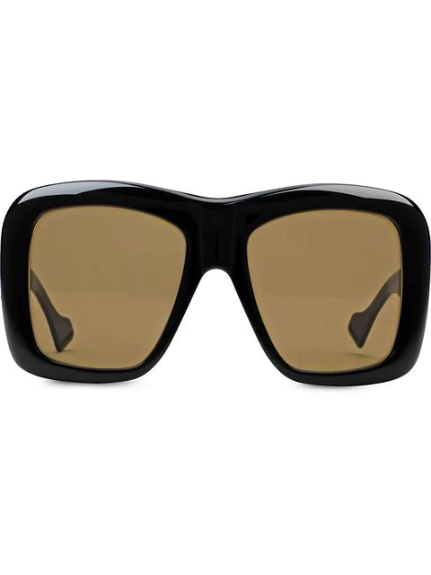 gucci vintage square frame sunglasses