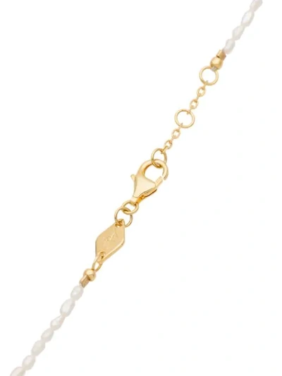 ANNI LU CLAM SHELL AND PEARL NECKLACE - 白色