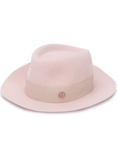 MAISON MICHEL FEDORA HAT - 大地色