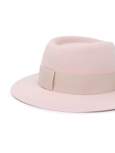 Shop Maison Michel Fedora Hat In Neutrals