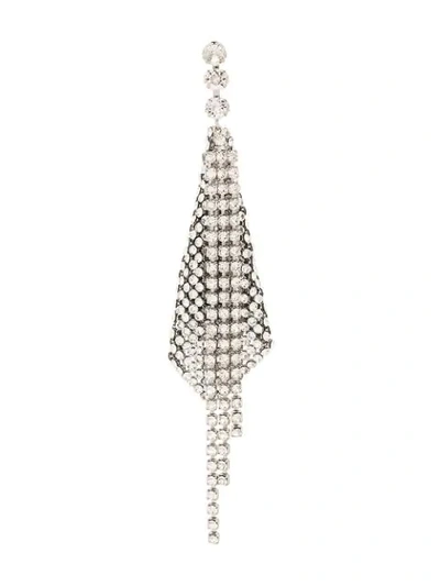 Shop Isabel Marant Crystal Embellished Drop Earring In 00tr Trasparent