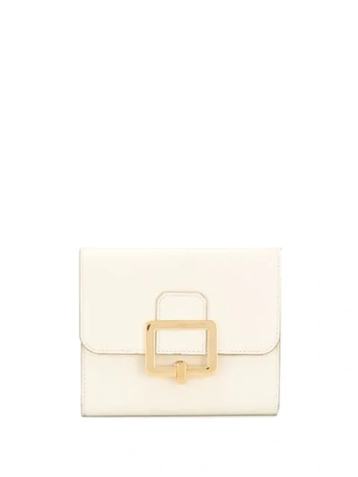 Shop Bally Trifold Purse In White