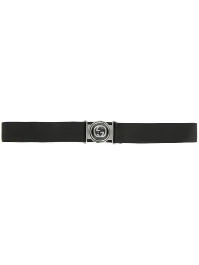 Shop Gucci Gg Marmont Waist Belt In Black