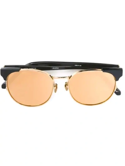 Shop Linda Farrow ' 370' Sunglasses In Black