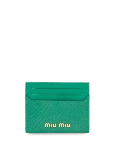 Shop Miu Miu Lizard In Green