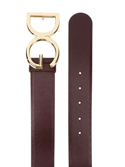 Shop Dolce & Gabbana Buckle Belt In Pink