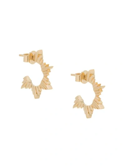 Shop Meadowlark Maiden Hoop Earrings In Gold