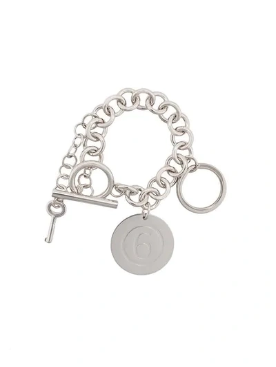 Shop Mm6 Maison Margiela Chain Bracelet In Silver