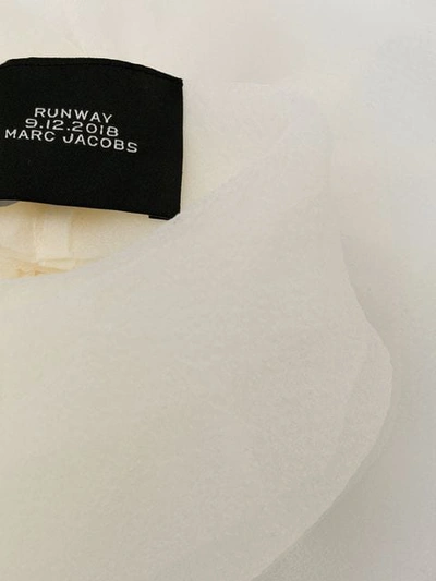 Shop Marc Jacobs Oversized Neck Flower - White