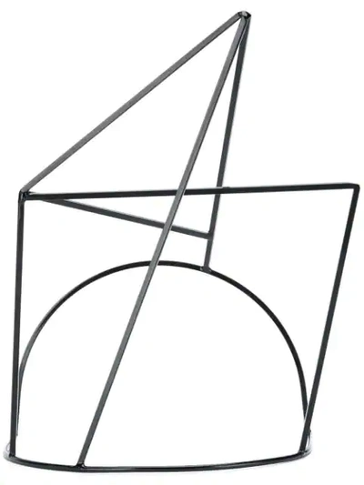 Shop Rick Owens Abstract Structure Head Piece - Black