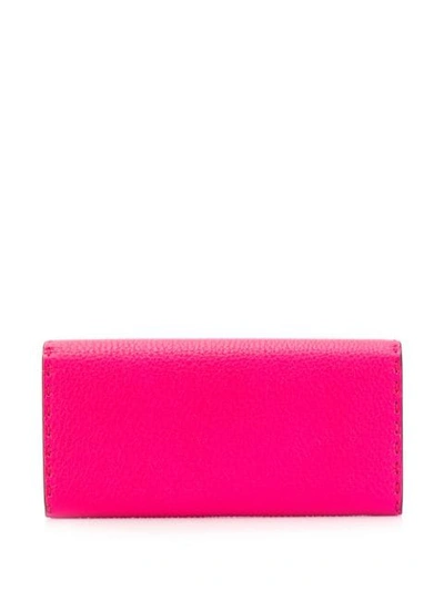 Shop Fendi Foldover Top Purse - Pink