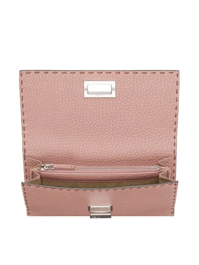 Shop Fendi Continental Wallet - Pink