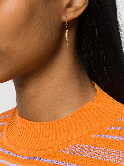 Shop Anni Lu Turret Shell Hoop Earring - Gold