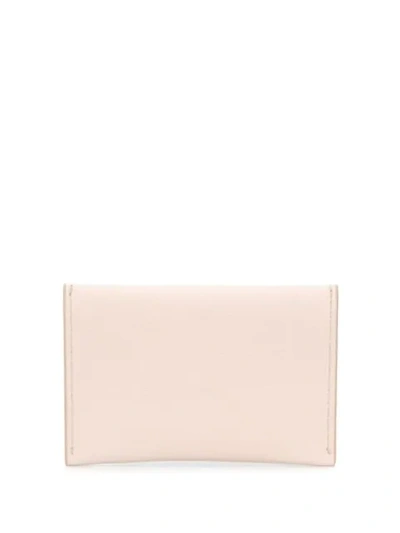 Shop Alexander Mcqueen Skull Motif Card Holder - Neutrals