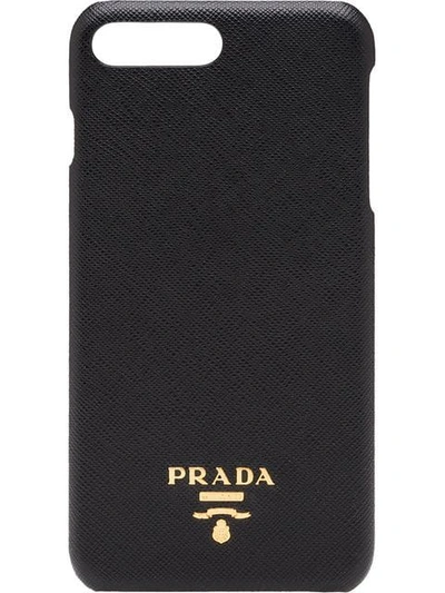 PRADA IPHONE 7 PLUS手机壳 - 黑色