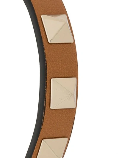 Shop Valentino Garavani 'rockstud' Armband In Brown