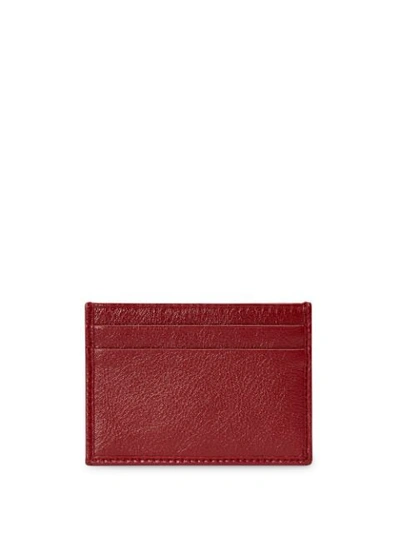Shop Gucci Rajah Card Holder In Red