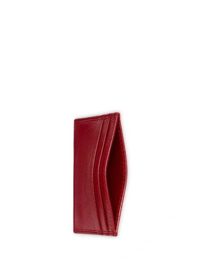 Shop Gucci Rajah Card Holder In Red