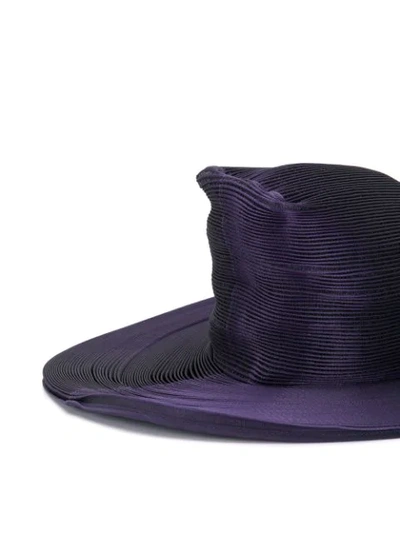 Shop Issey Miyake Orbit Brimmed Hat In Blue