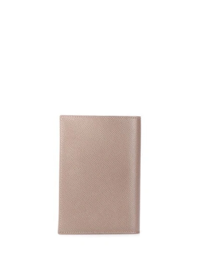 Shop Dolce & Gabbana Vertical Foldover Wallet In Neutrals