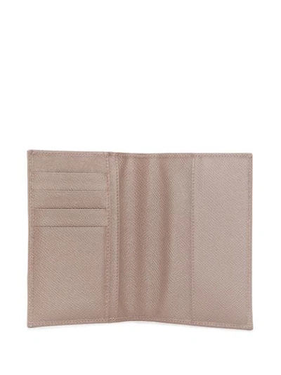 Shop Dolce & Gabbana Vertical Foldover Wallet In Neutrals