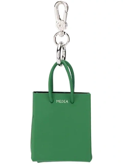 Shop Medea Small Prima Keyring In Green