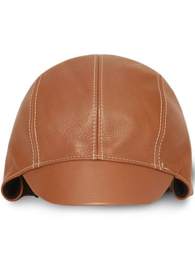 Shop Burberry Pilot Cap In Neutrals