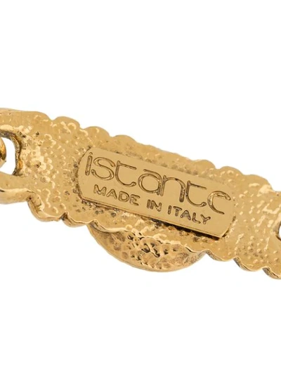 Pre-owned Versace Istante Zeus Motif Necklace In Gold