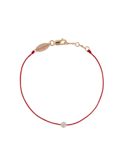 Shop Redline 18kt Rose Gold And Diamond String Bracelet