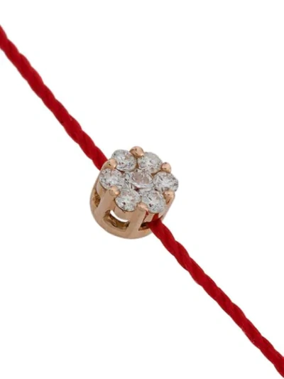 Shop Redline 18kt Rose Gold And Diamond String Bracelet