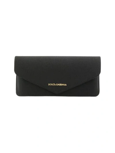 Shop Dolce & Gabbana Wingtip Glasses In Black