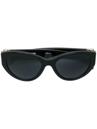 Shop Moschino Eyewear Cat Eye Sunglasses - Black