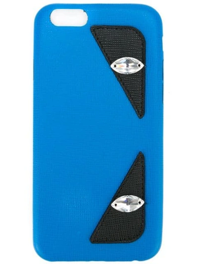 Shop Fendi Bag Bugs Iphone 6 Case In Blue