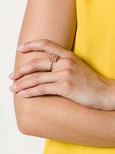 Shop Niza Huang Under Earth Irregular Ring In Pink