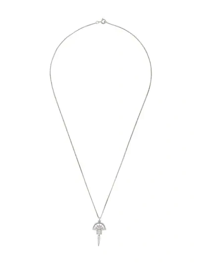 Shop V Jewellery Este Pendant Necklace In Silver