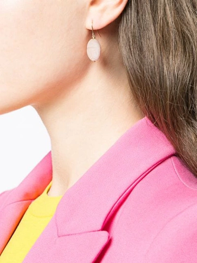 Shop Aurelie Bidermann Bead Drop Earrings In Pink